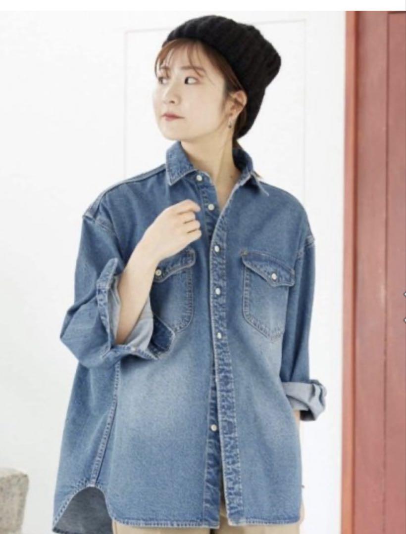 極美品　SLOBE IENA LE DENIM BDUシャツ