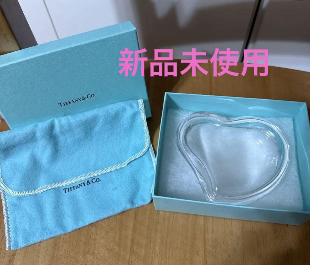 新品 ティファニー ハート ジュエリーケース 小物入れ クリスタル ガラス製