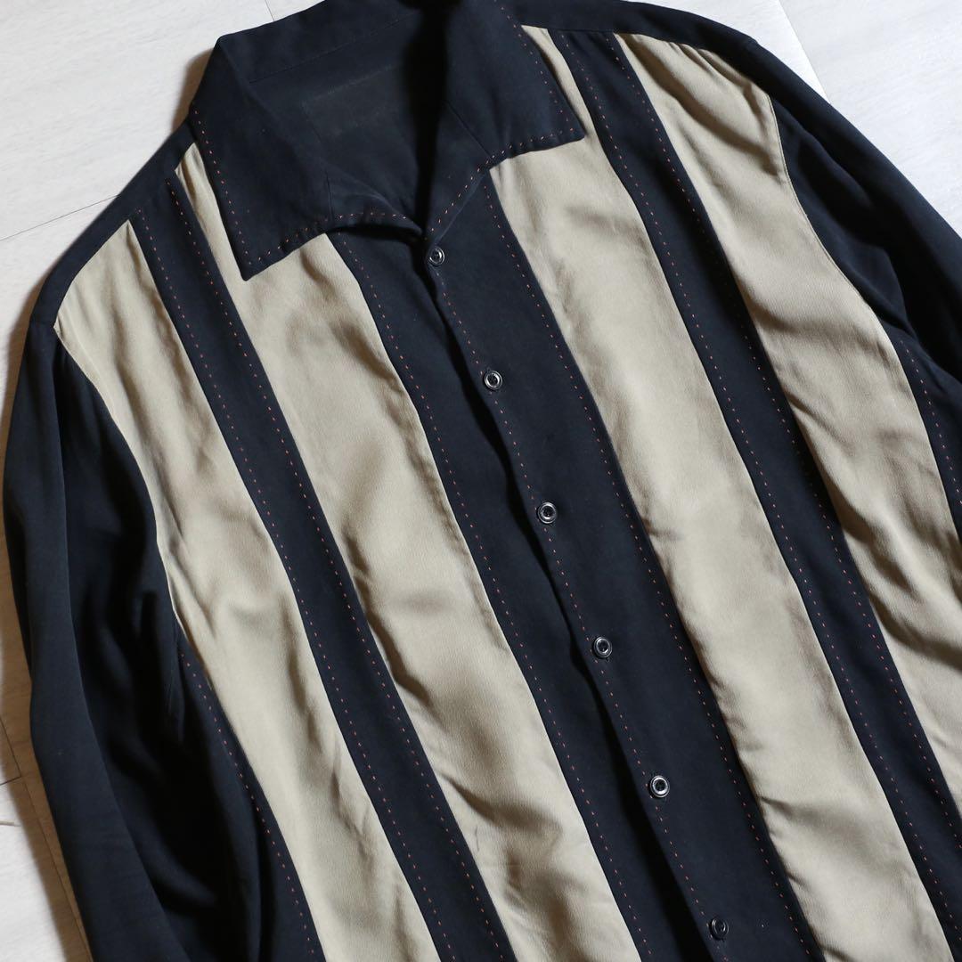 デザイン◎ 90s~ Nat Nast Rayon 100% Shirt