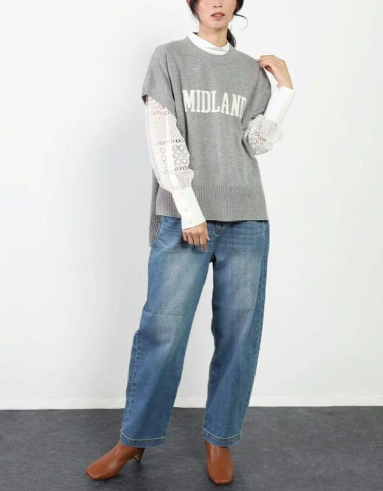 ☆新品、タグ付き☆ soeur7「MIDLAND」ロゴニット　ヤマダヤ