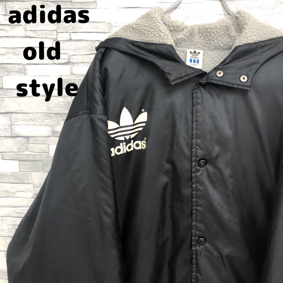 【裏地ボア!】adidas アディダス ナイロンジャケット ブラック L