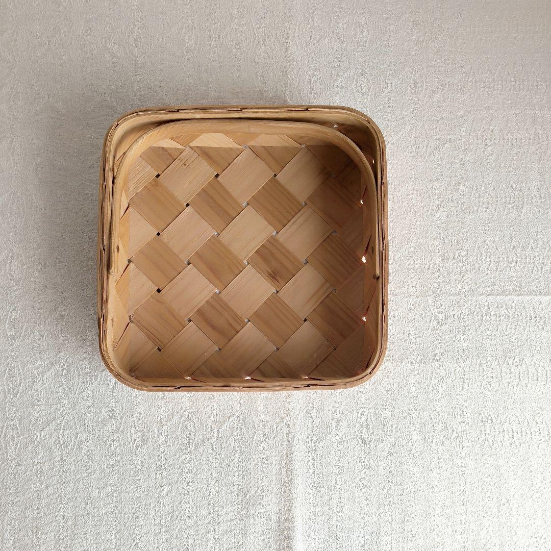 * vintage tray ❀ スポーンコリ 持ち手つきカゴ Finland