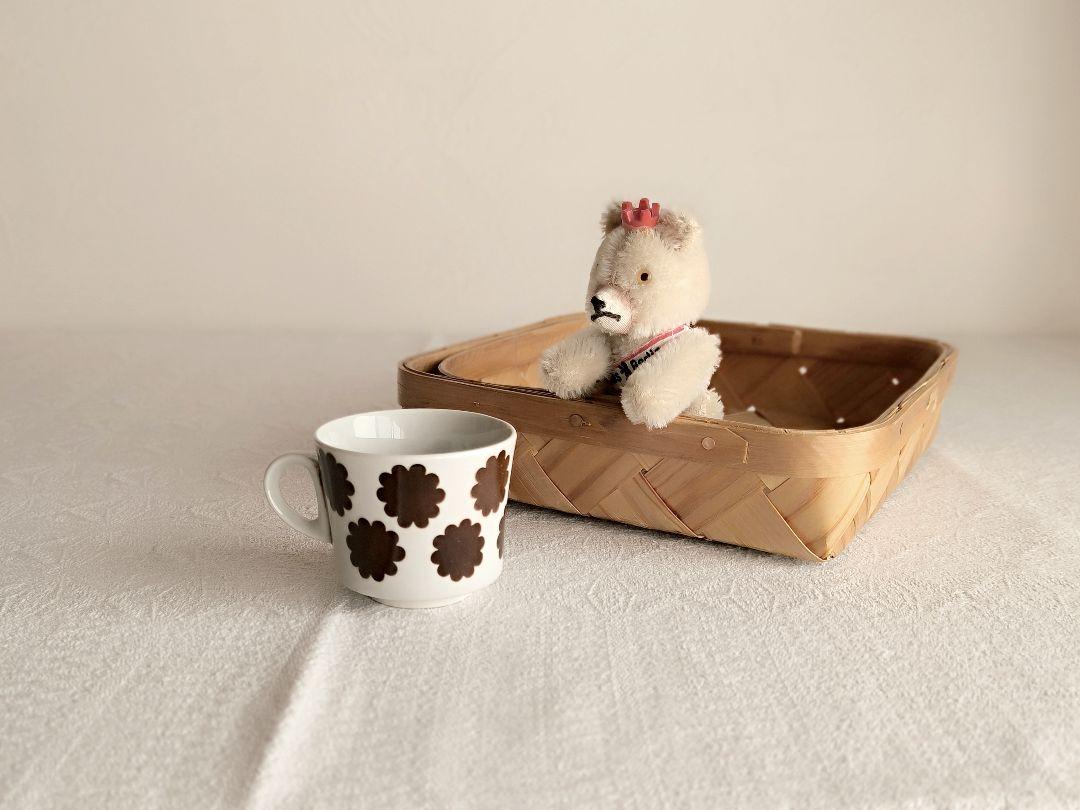 * vintage tray ❀ スポーンコリ 持ち手つきカゴ Finland