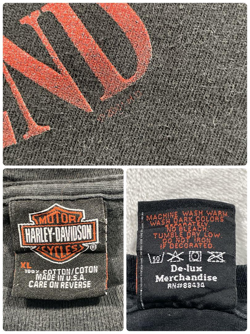 HARLEY-DAVIDSON 米国製　フレイム　V2エンジン　鷹　ブラック