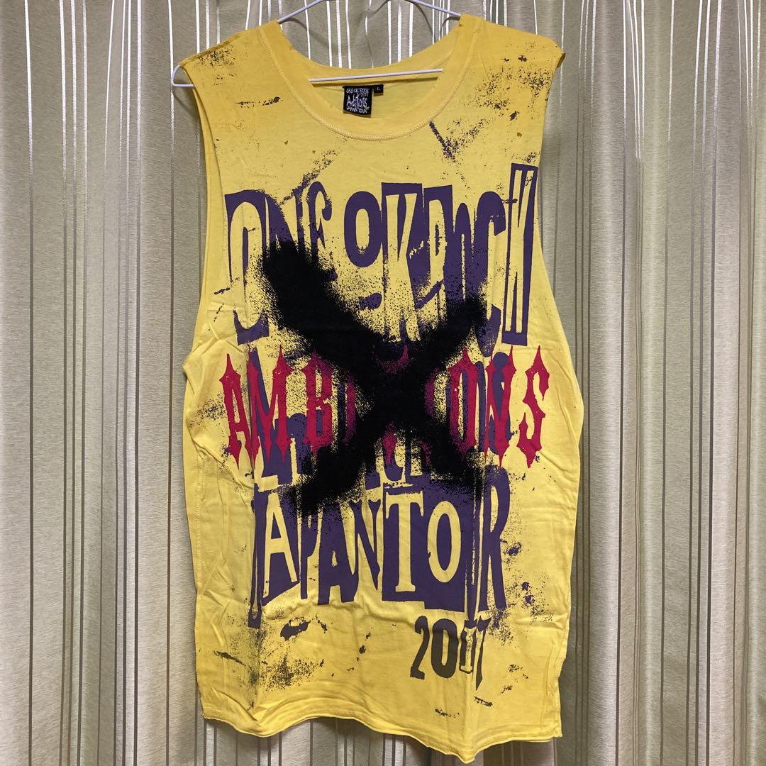 ONE OK ROCK タンクトップ AMBITIONS イエロー Lサイズ
