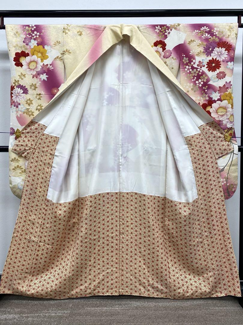 振袖 豪華 金彩 銀彩 銀通し ラメ刺繍 柄八掛 身丈159cm - メルカリ