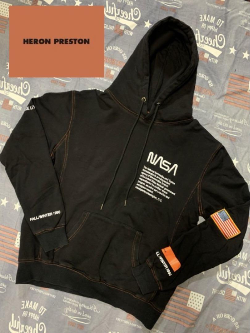HERON PRESTON×NASA コラボ SSENSE限定 パーカー黒