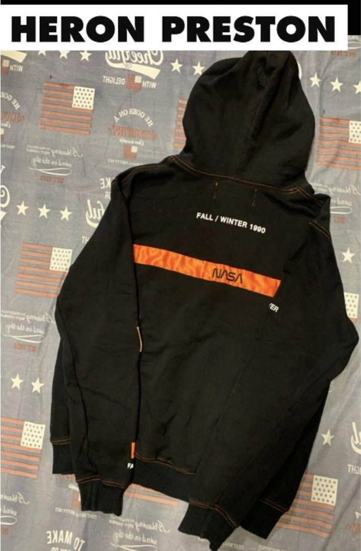 HERON PRESTON×NASA コラボ SSENSE限定 パーカー黒