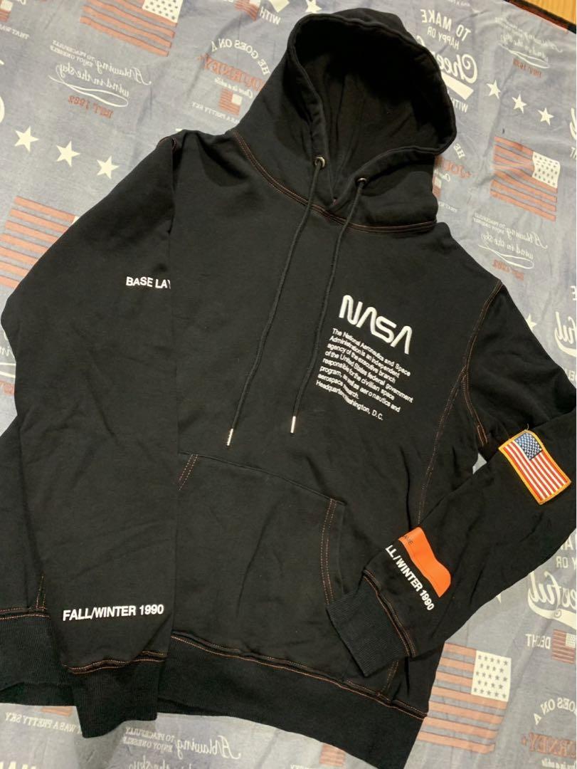 HERON PRESTON×NASA コラボ SSENSE限定 パーカー黒