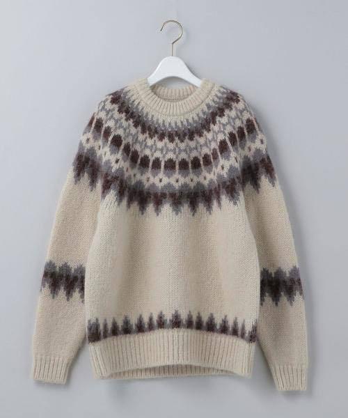 BATONER×6(ROKU) MOHAIR NORDIC ニット