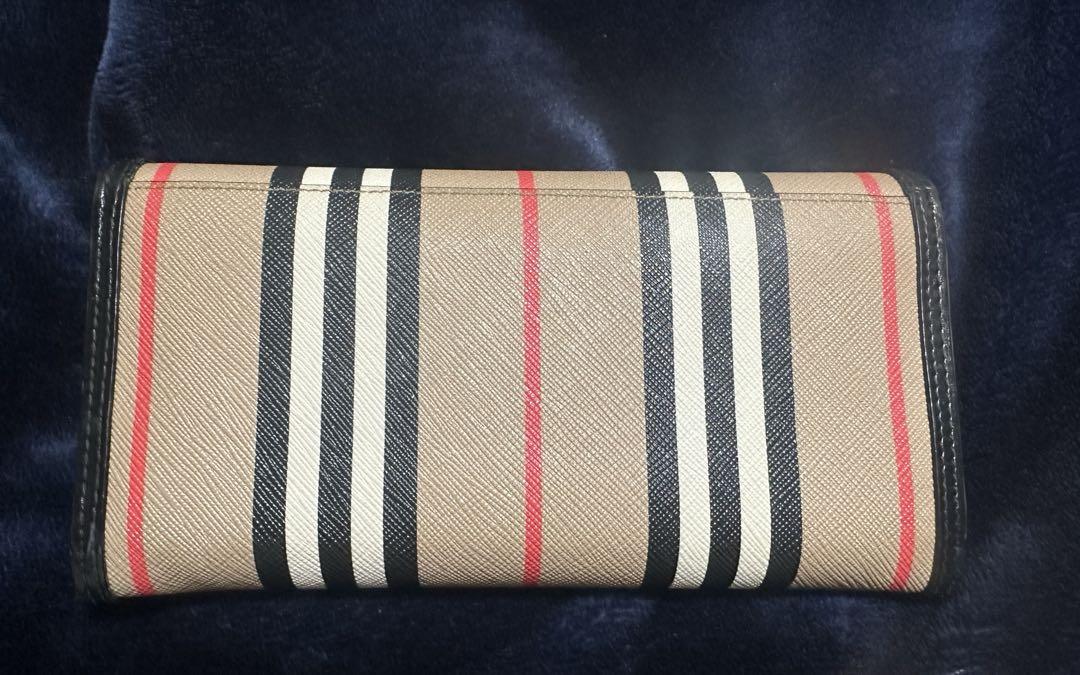Burberry ストライプ柄 長財布 BURBERRY バーバリー