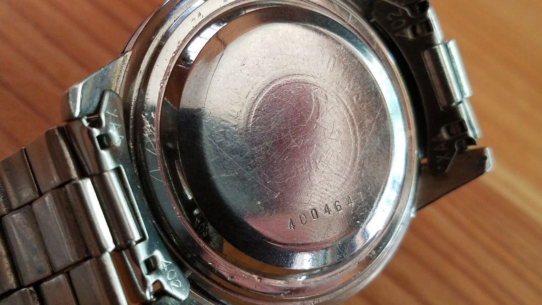 SEIKO 黒文字盤 セイコーワンプッシュクロノグラフ