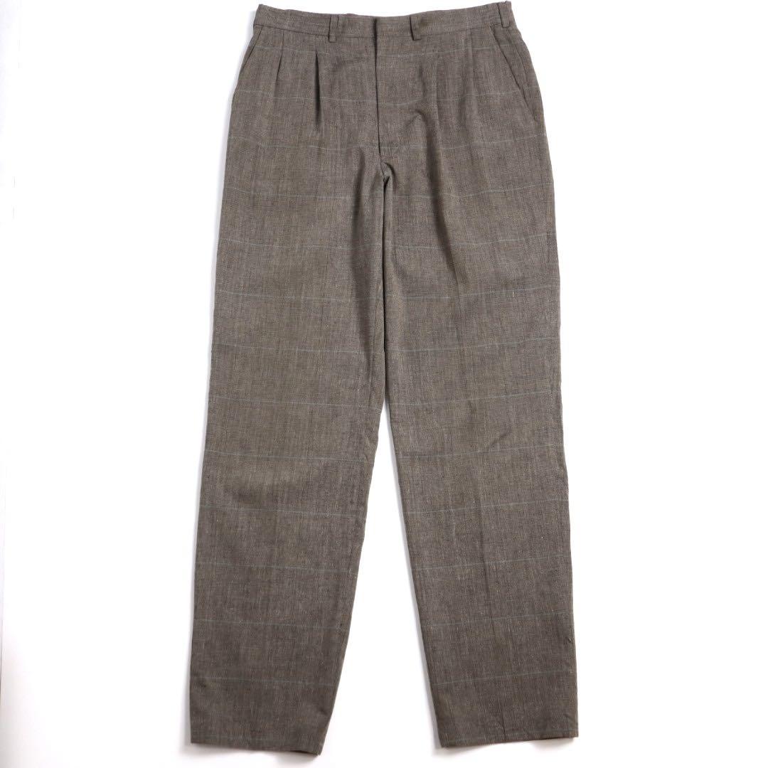 Vintage USA製 80s 90s 2タック ワイドストレートスラックス Vintage USA製 80s 90s 2タック ワイドストレートスラックス