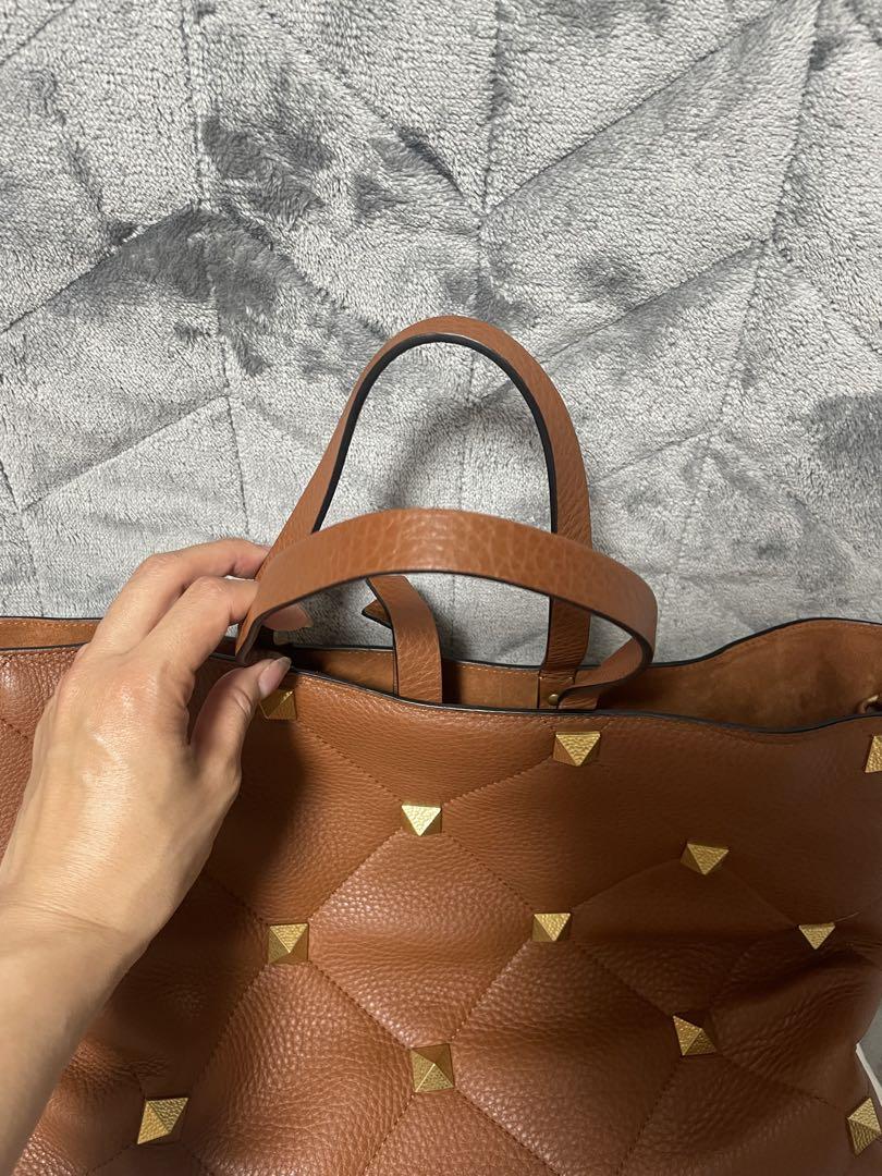 新品未使用VALENTINO スタッズ付きブラウンバッグ