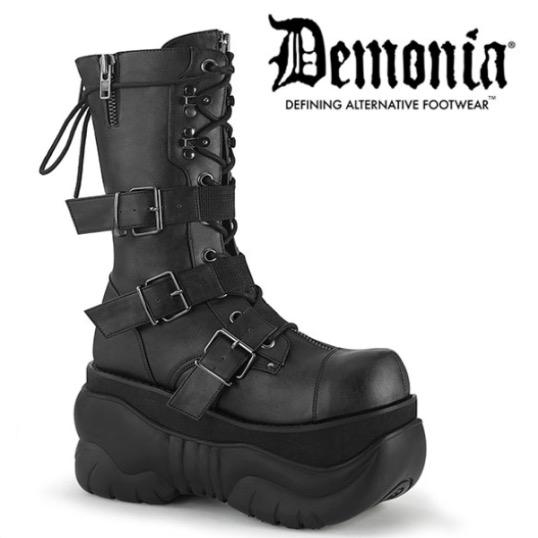 Demonia BOX230/BVL 厚底 ブーツ サイズ9 US9 黒
