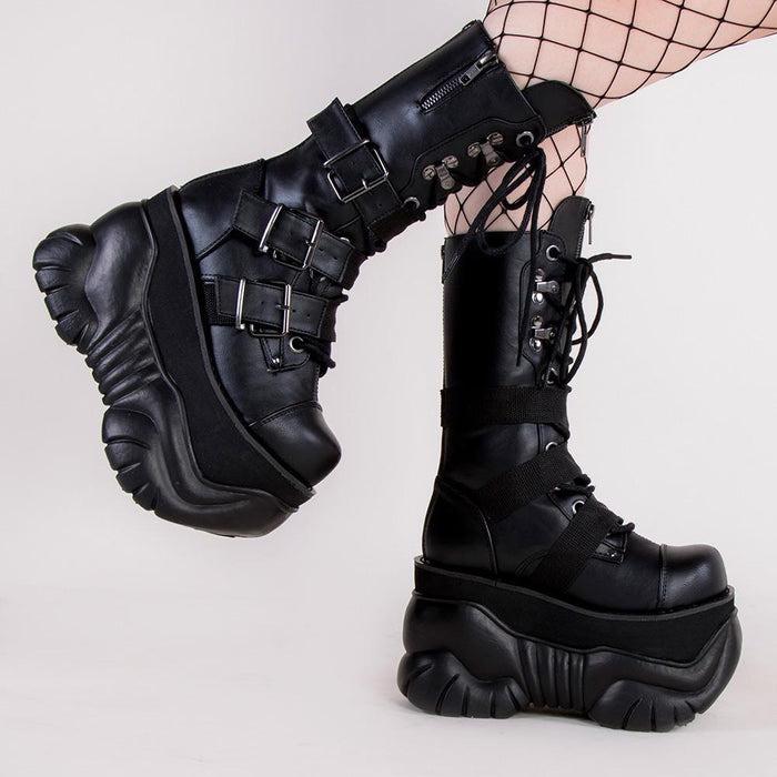 Demonia BOX230/BVL 厚底 ブーツ サイズ9 US9 黒