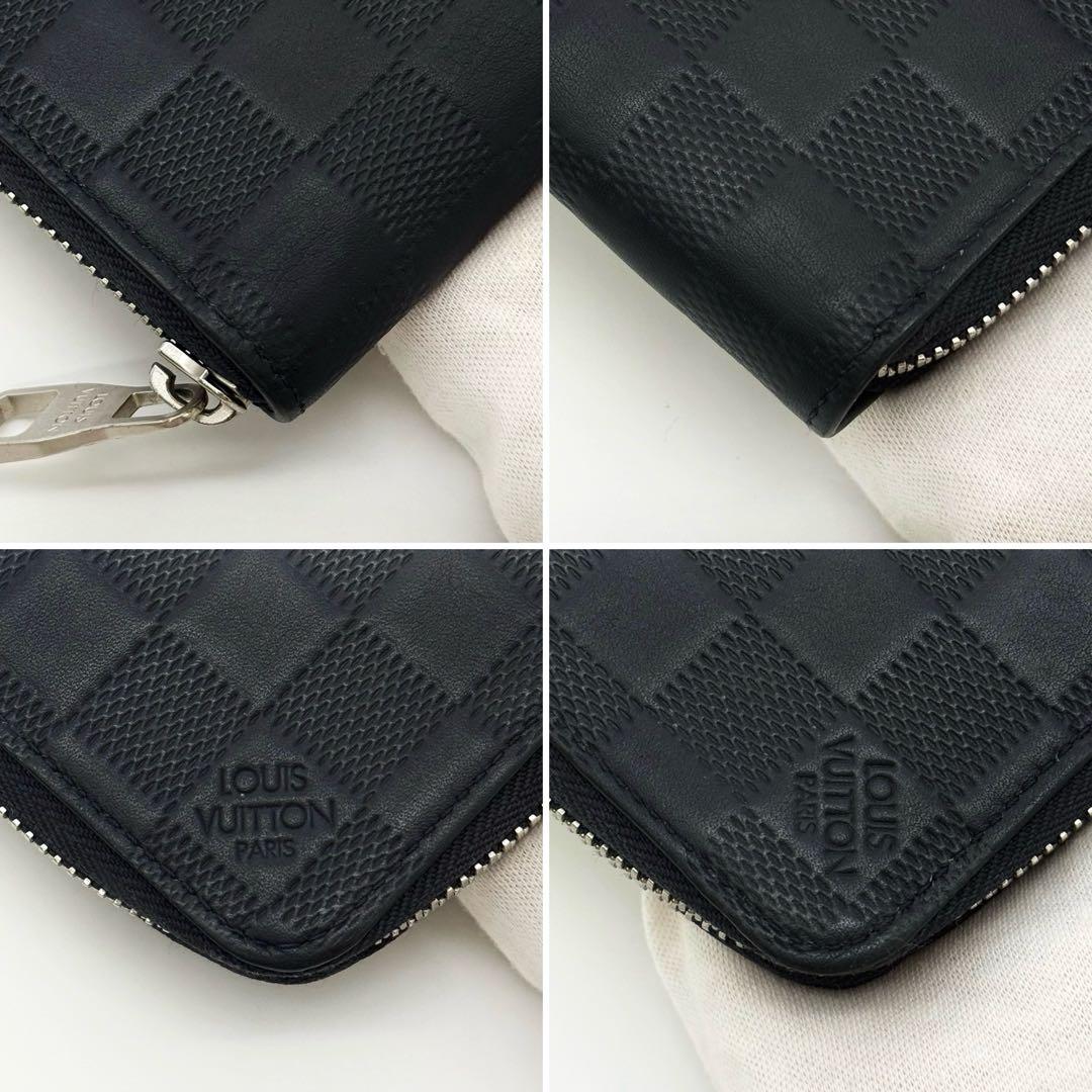 【美品 付属品 現行】 ルイヴィトン ダミエアンフィニ ジッピー ヴェルティカル 極美品 ルイヴィトン ダミエアンフィニ 新型ジッピーウォレット
