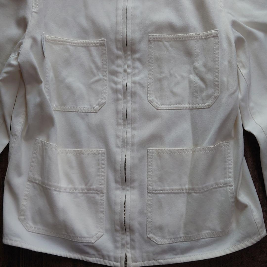 豊富な人気 CHANEL オフホワイト 36 A1T7f-m35132366545 シャネル 4ポケジップアップロゴジャケット 新作好評