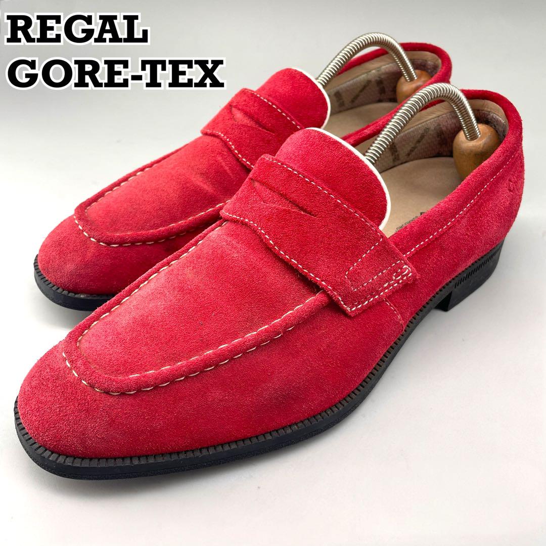 REGAL リーガル 24cm レザーシューズ ローファー スリッポン 革靴 赤
