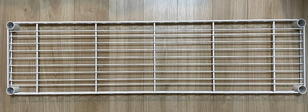 エレクター ワイヤーシェルフ 1200mm×300mm ホワイト 4枚セット