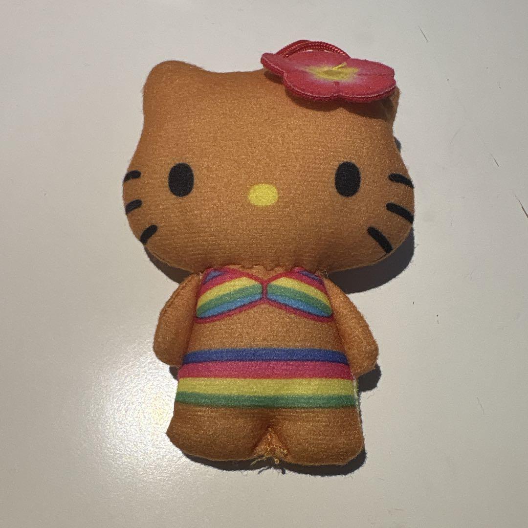 ハローキティ　ハイビスカス　水着キティ　ビキニ　ぬいぐるみ　レア　2009年製 ハローキティ ビキニぬいぐるみ 小型 - メルカリ