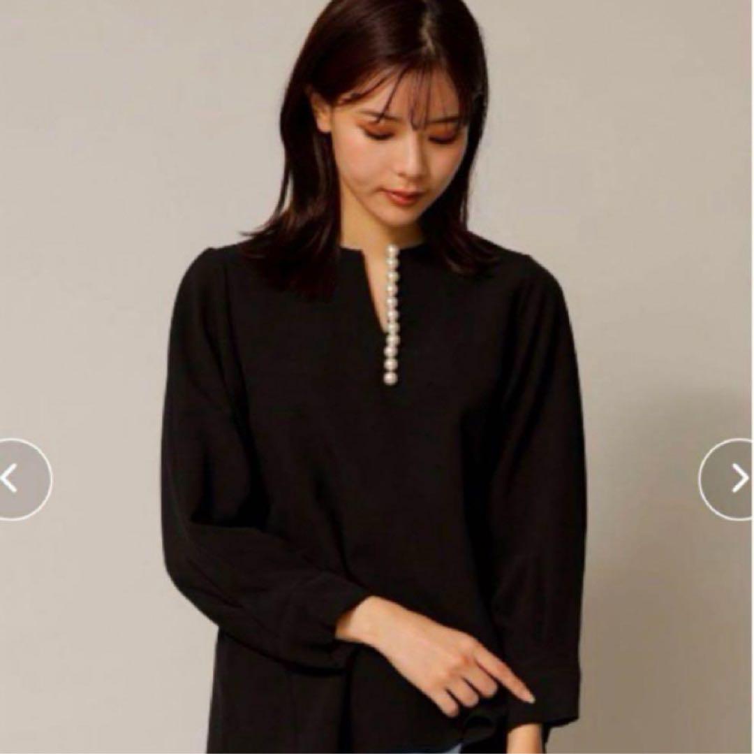 ✿週末特価★超美品✿TONAL テレビ衣装パールキーネックブラウス TONAL】パールキーネックブラウス - メルカリ