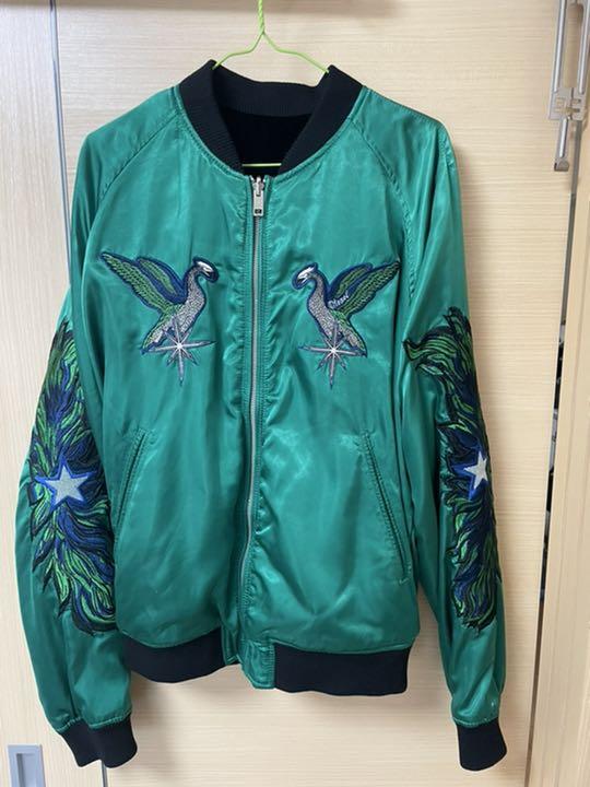 宅配 【美品】glamb リバーシブル スカジャン サテン - スカジャン
