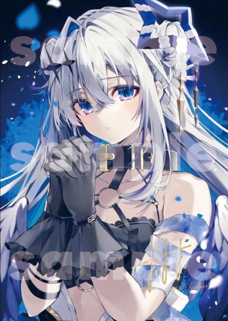 おしおしお 箔押し複製サイン入り天音かなた アクリルパネル ホロライブ