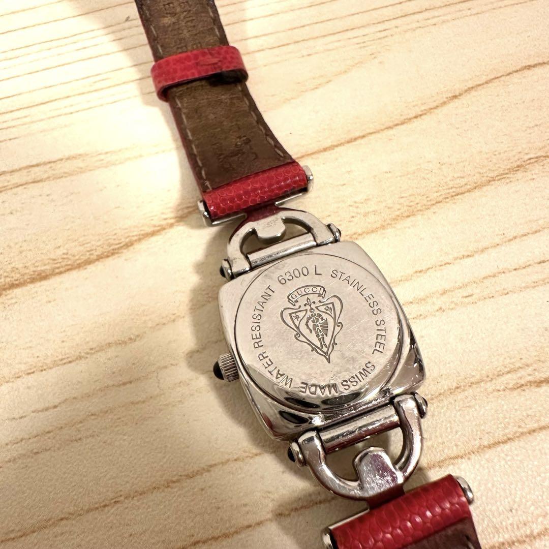 GUCCI時計 6300L 新品電池 稼働品