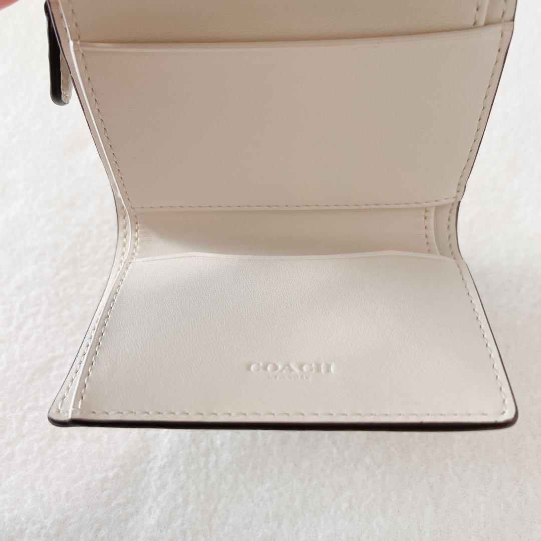 【新品】COACH マイクロ ウォレット ミニ財布 CM238 ホワイト