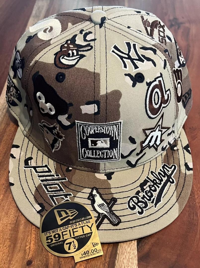 New Era 限定版 Cooperstown Logo キャップ 7 3/4