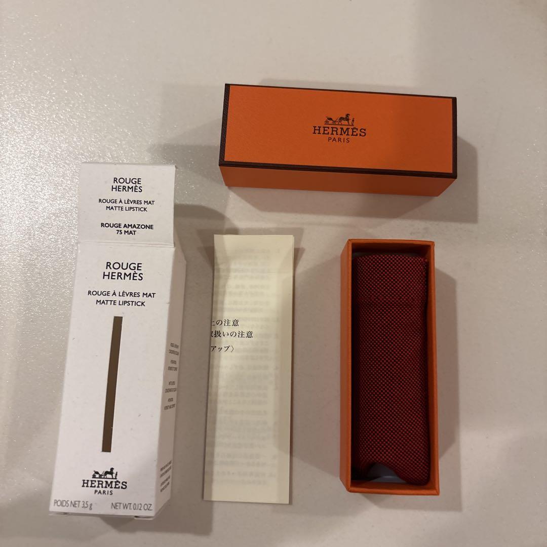 新品未使用　HERMES  ルージュ ア レーヴル マット75 ルージュ・エルメス〉 ルージュ ア レーヴル サティネ 75