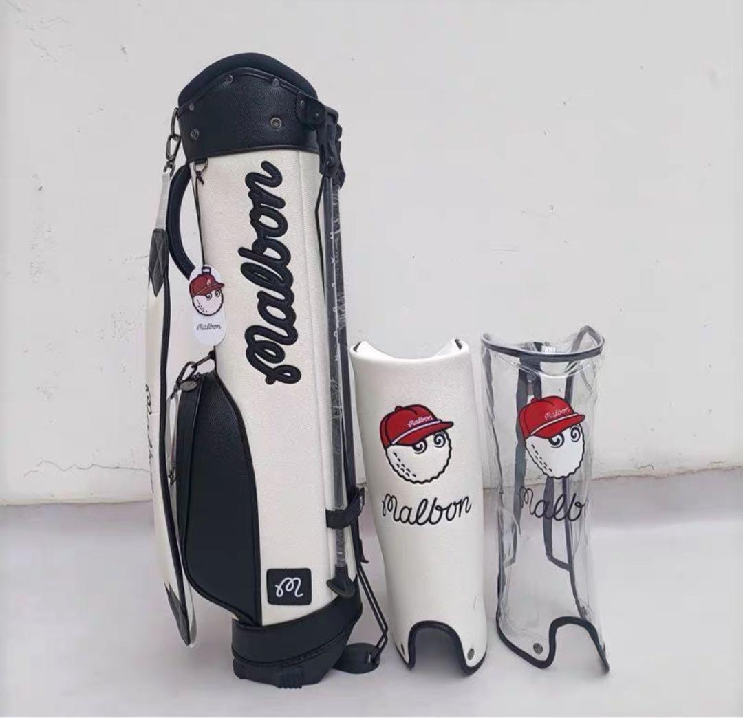マルボン ゴルフmalbon golf キャディバッグ 男女兼用 3分割