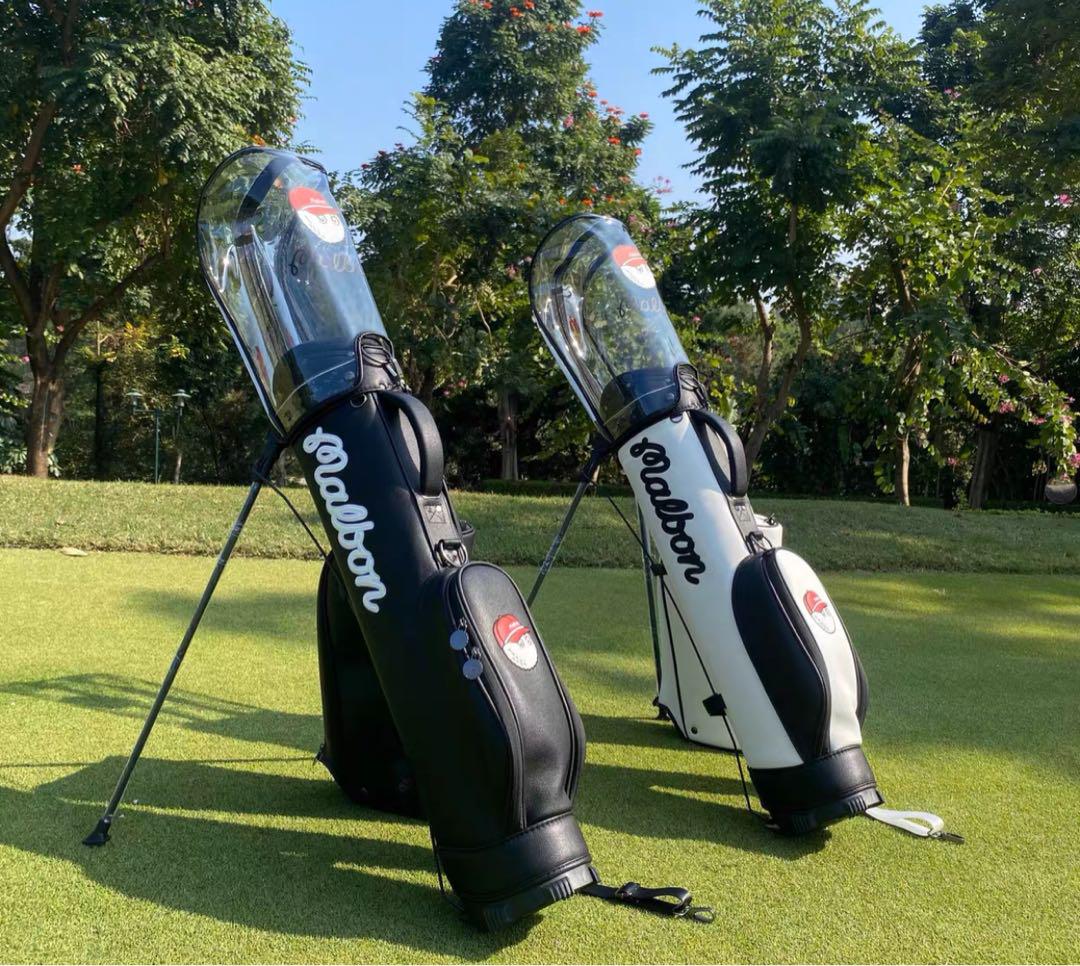マルボンゴルフ キャディバッグ 男女兼用 3分割 Malbon Golf マルボン ゴルフ キャディバッグ 男女兼用 3分割