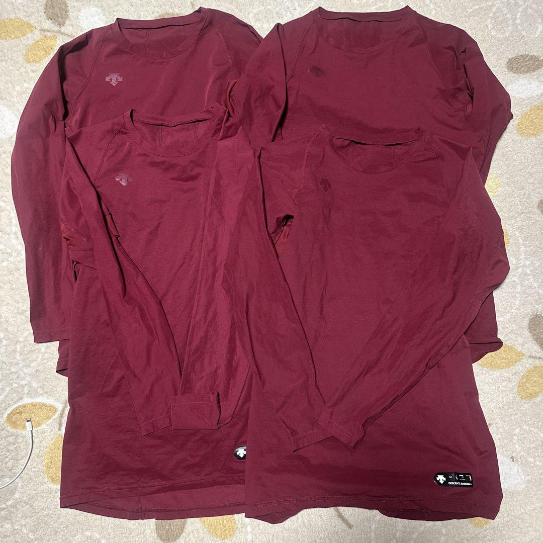 DESCENTE BASEBALL 長袖アンダーシャツ 4枚セット