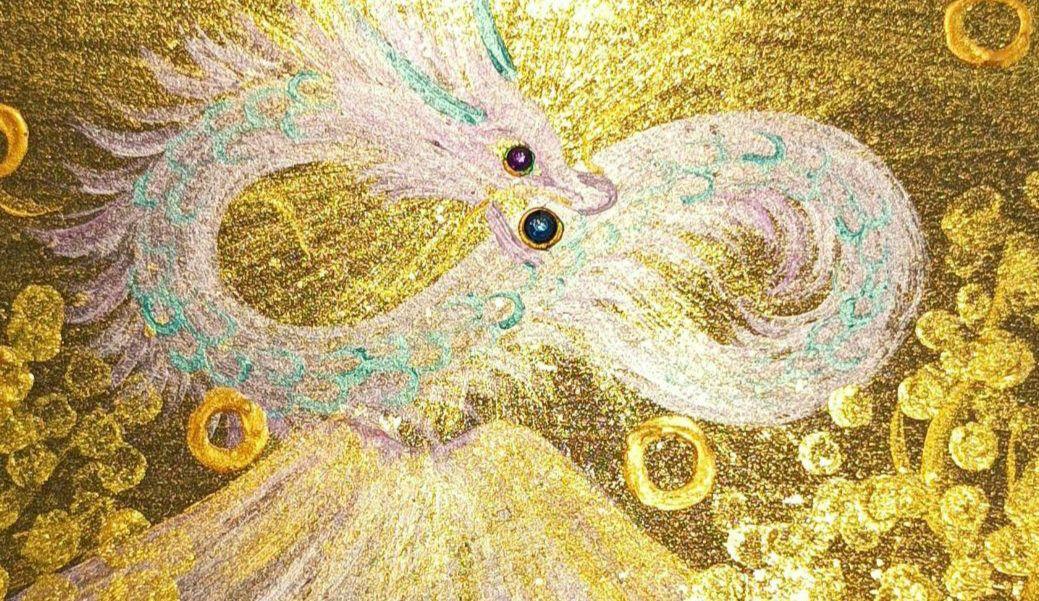開運絵画　❀融合❀唯一無二の存在❀ 開運絵画 ❀希望の繋 ☯融合 本日最強開運日 - メルカリ