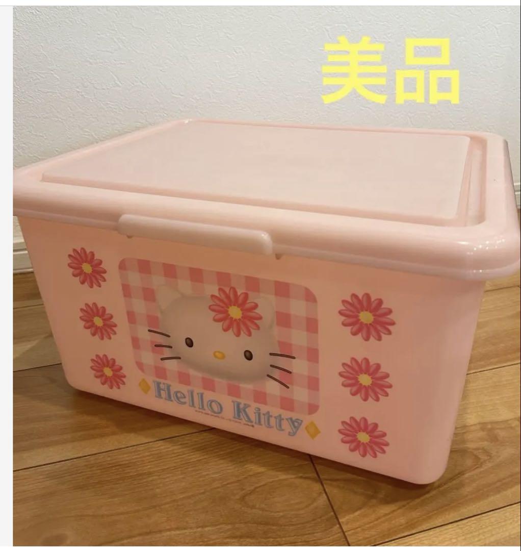 美品】ハローキティ 収納ケース 収納ボックス サンリオ レア
