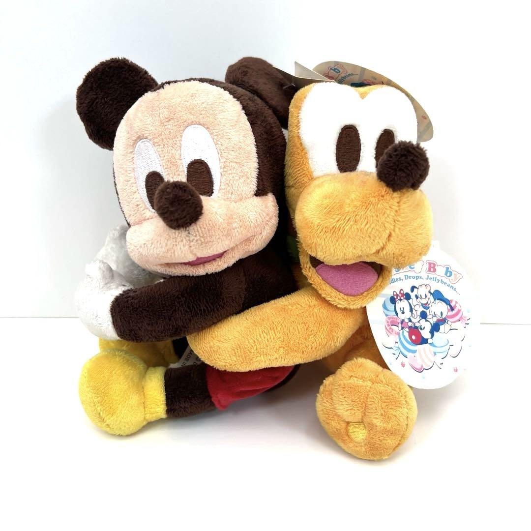ディズニーストア　ミッキー　プルート　くっつきぬいぐるみ　2個セット