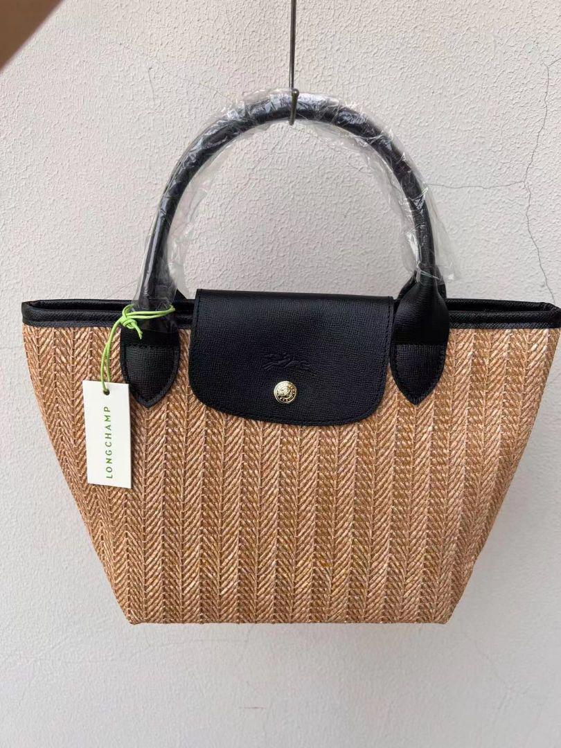 LONGCHAMP ロンシャン プリアージュ ストローバッグ かごバッグ