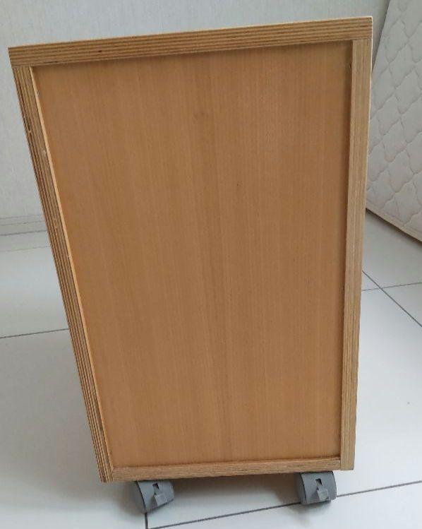 チャッピー様専用】無印良品 MUJI 木製 3段引き出し 脇机 - メルカリ