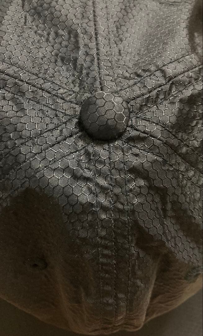 00s OLD STUSSY リップストップナイロン刺繍ロゴベースボールキャップ