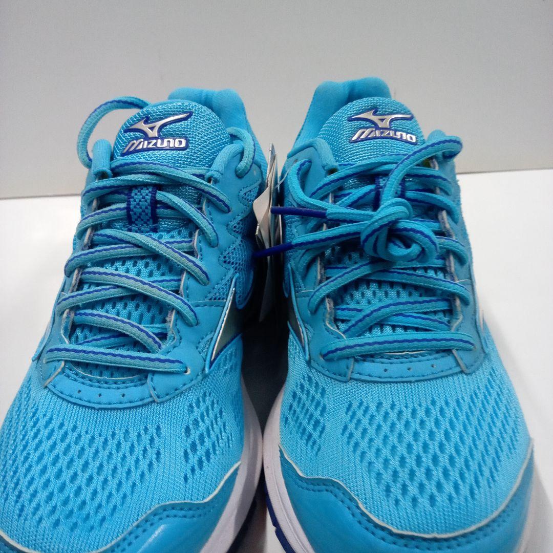 【新品】Mizuno ランニングシューズ 23.0 青ウェーブライダー20