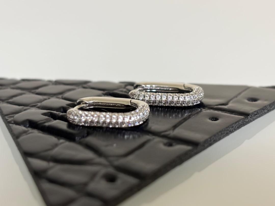 VERMEIL par iena】LUV AJ パヴェ ピアス シルバー