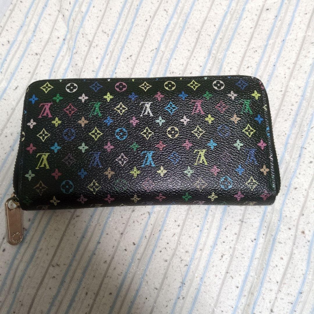 値下げ中Louis Vuitton 長財布 ブラック マルチカラー