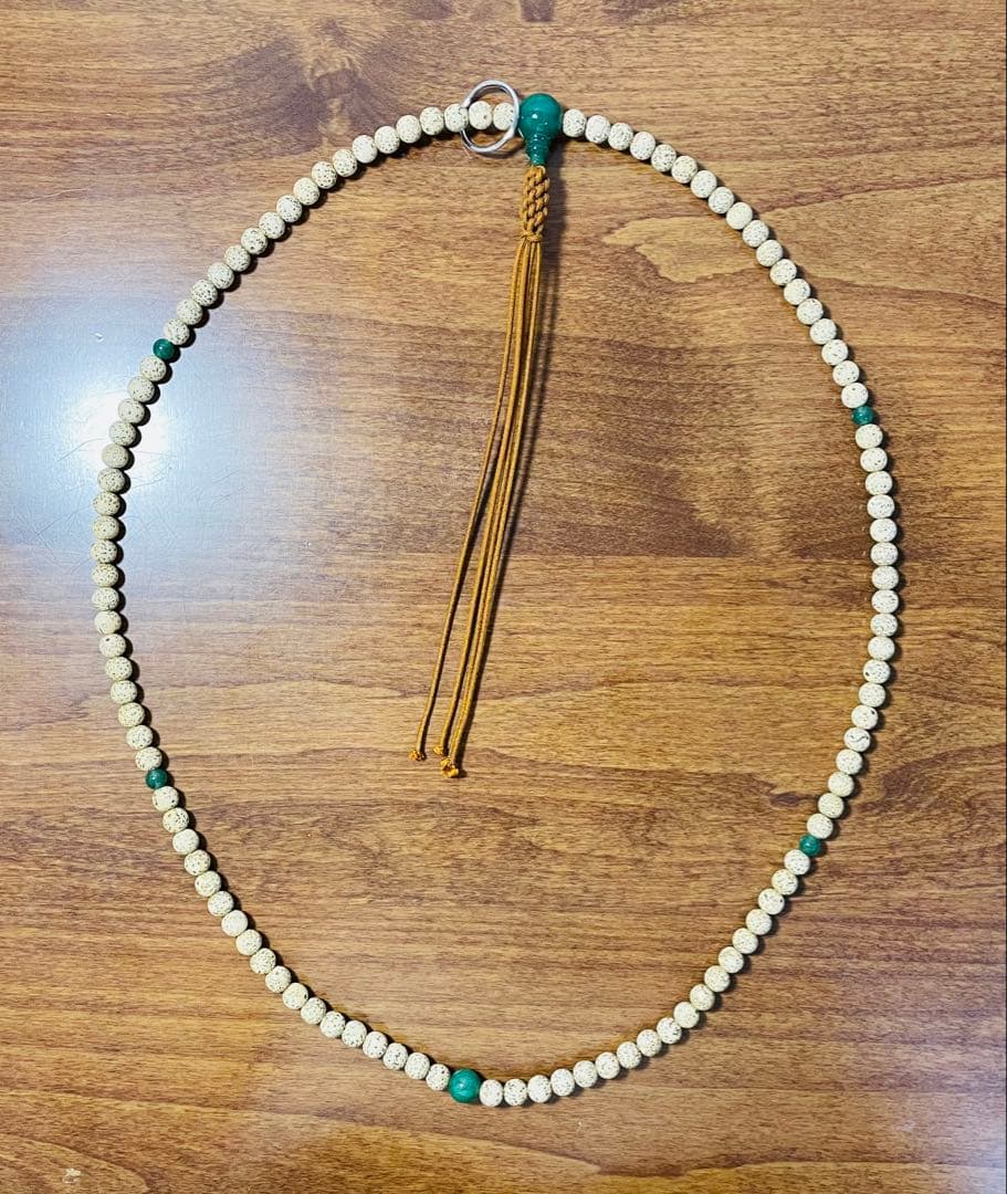 【新品未使用品】禅宗曹洞宗・星月菩提樹、翡翠銀輪お念珠 【新品未使用品】禅宗曹洞宗・星月菩提樹、翡翠銀輪お念珠