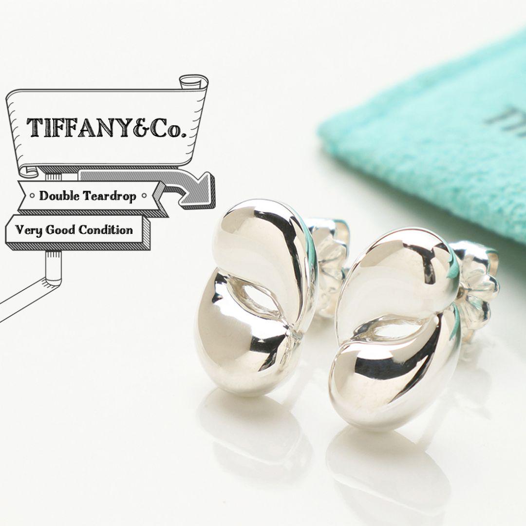 Tiffany ダブルティアドロップ　ピアス美品