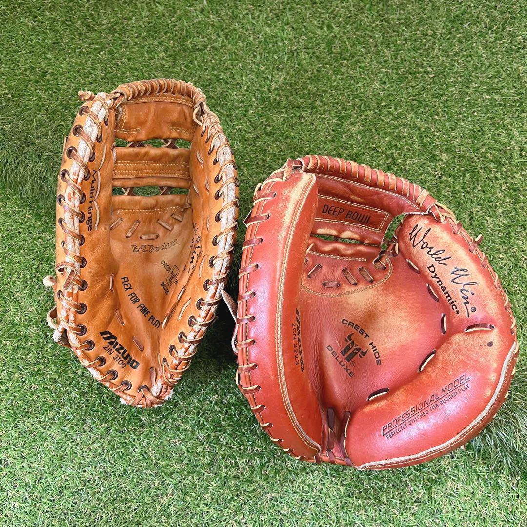 Mizuno プロモデル キャッチャーミット&ファーストミットセット 軟式野球