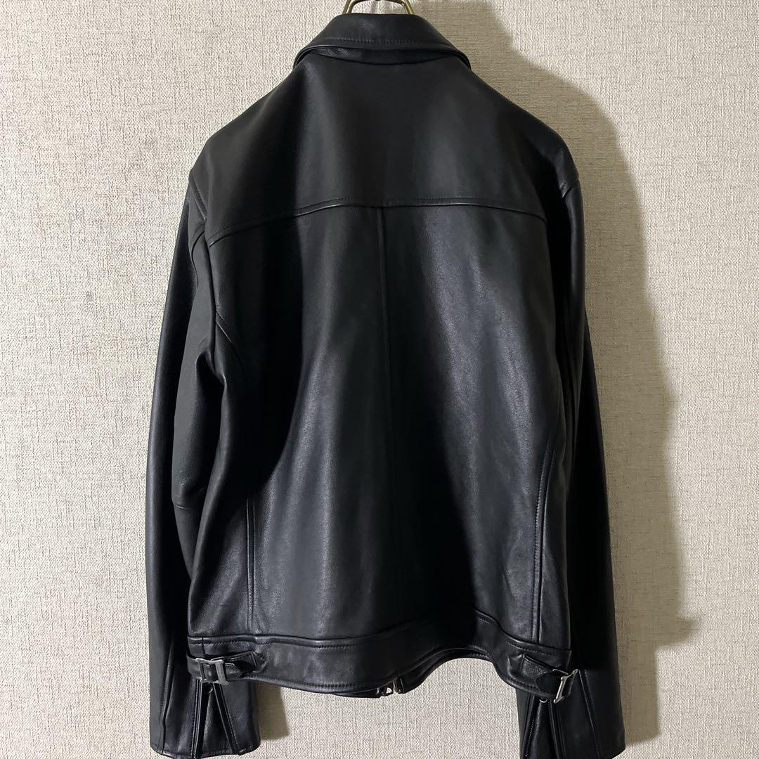 BACK NUMBER ライダース ジャケット 羊革 バックナンバー ブラック