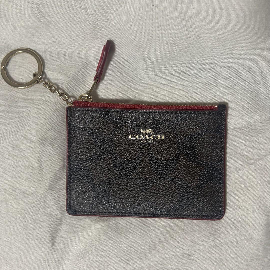 最終値下げ　未使用保管品　COACH コーチ　パスケース　キーチェーン付き