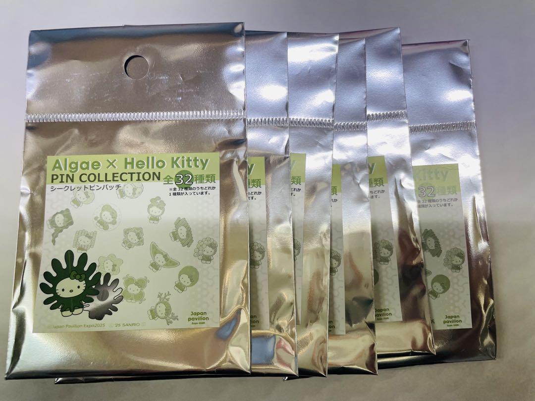 大阪関西万博　日本館　ハローキティ Algae 藻類　ピンバッジ　6種
